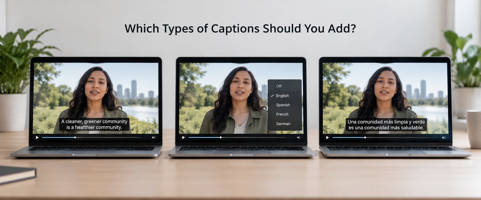 Which Types of Captions Should You Add?