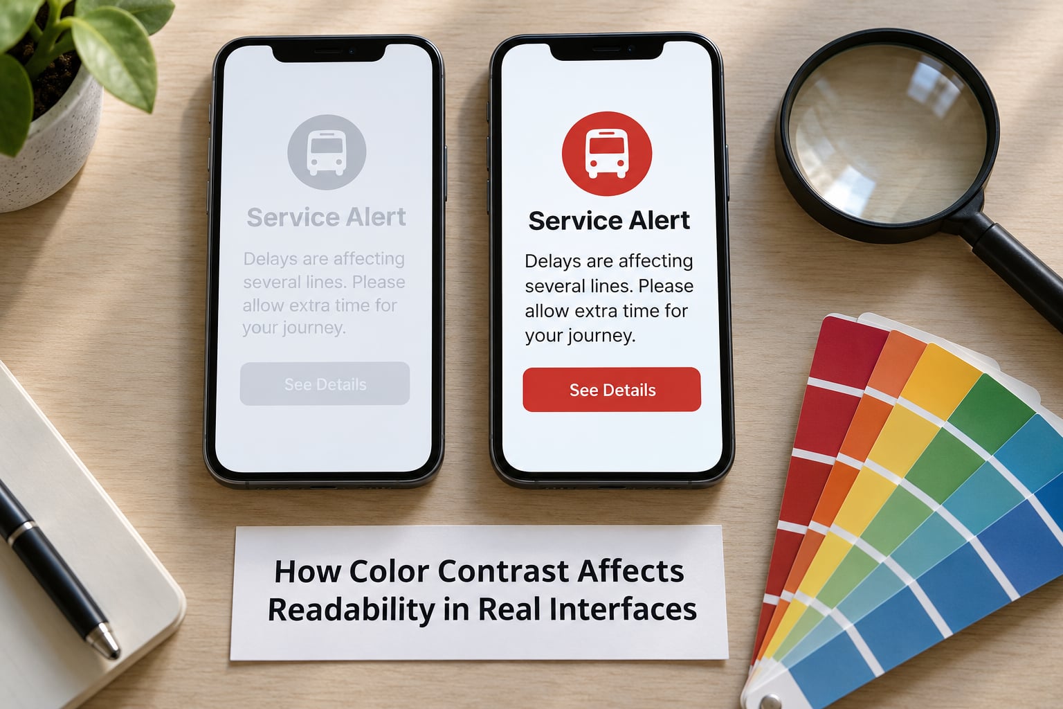 How Color Contrast Affects Readability in Real Interfaces