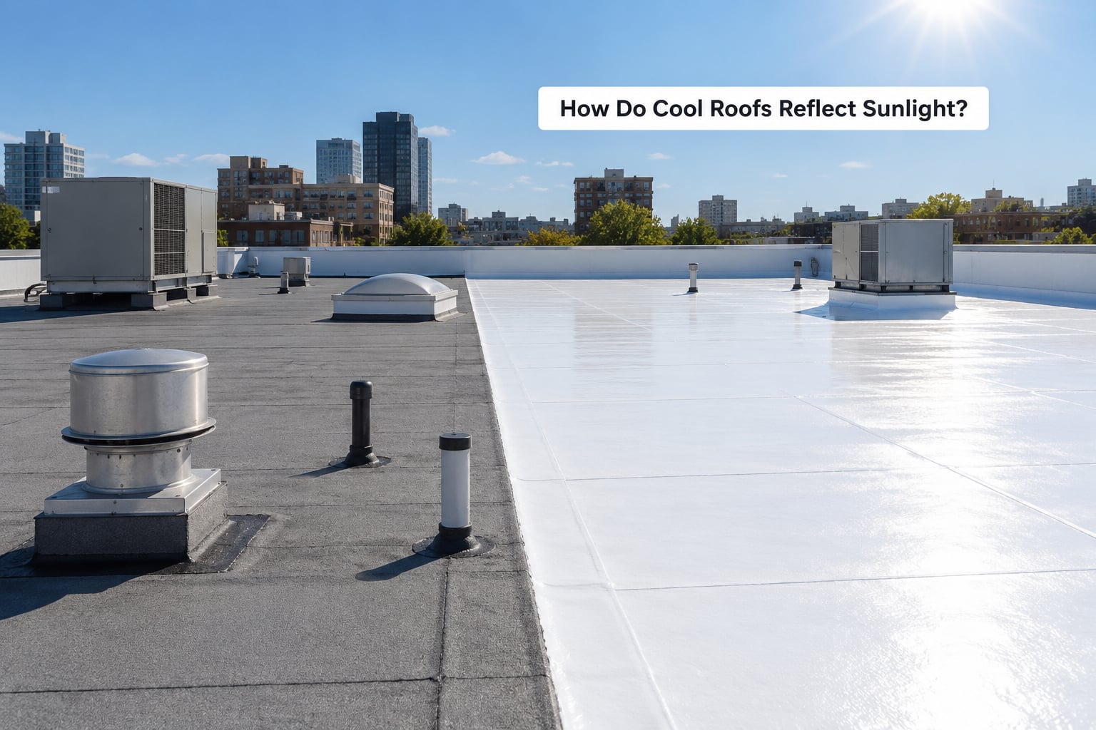 How Do Cool Roofs Reflect Sunlight?