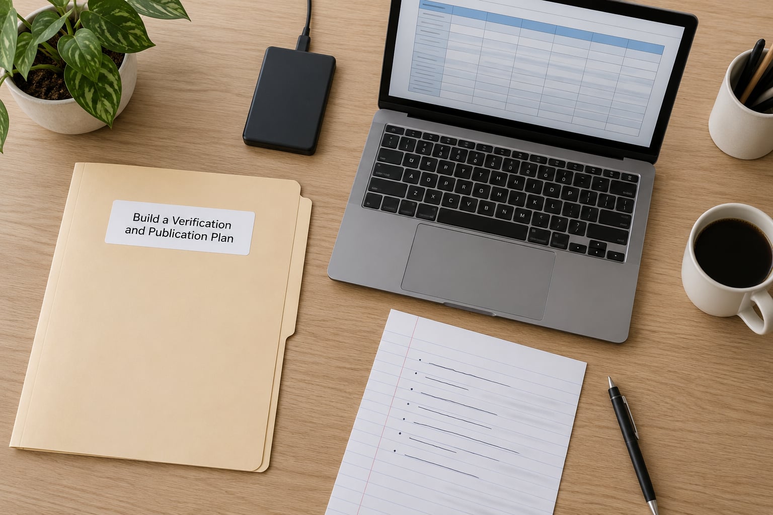 Build a Verification and Publication Plan
