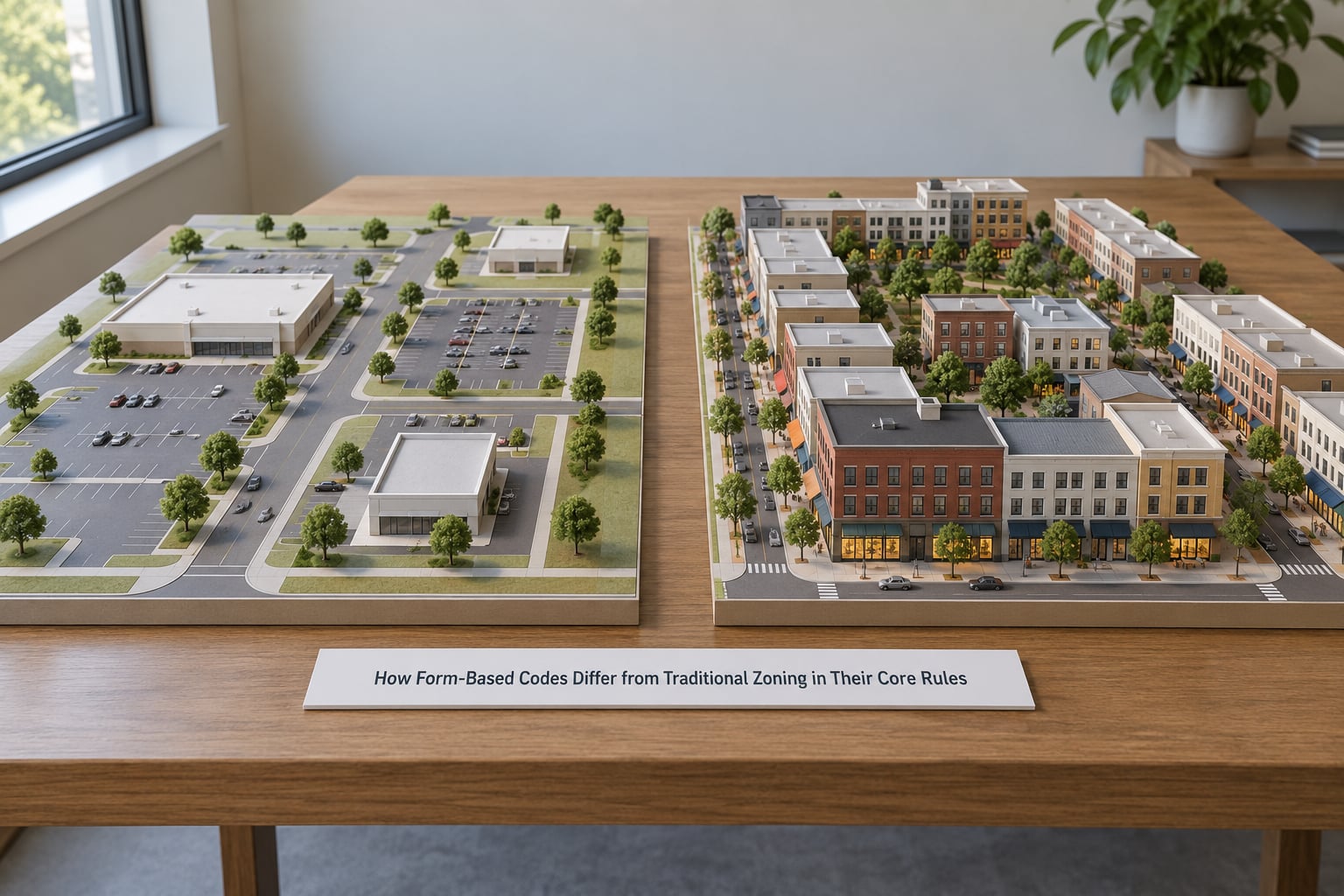 How Form-Based Codes Differ from Traditional Zoning in Their Core Rules