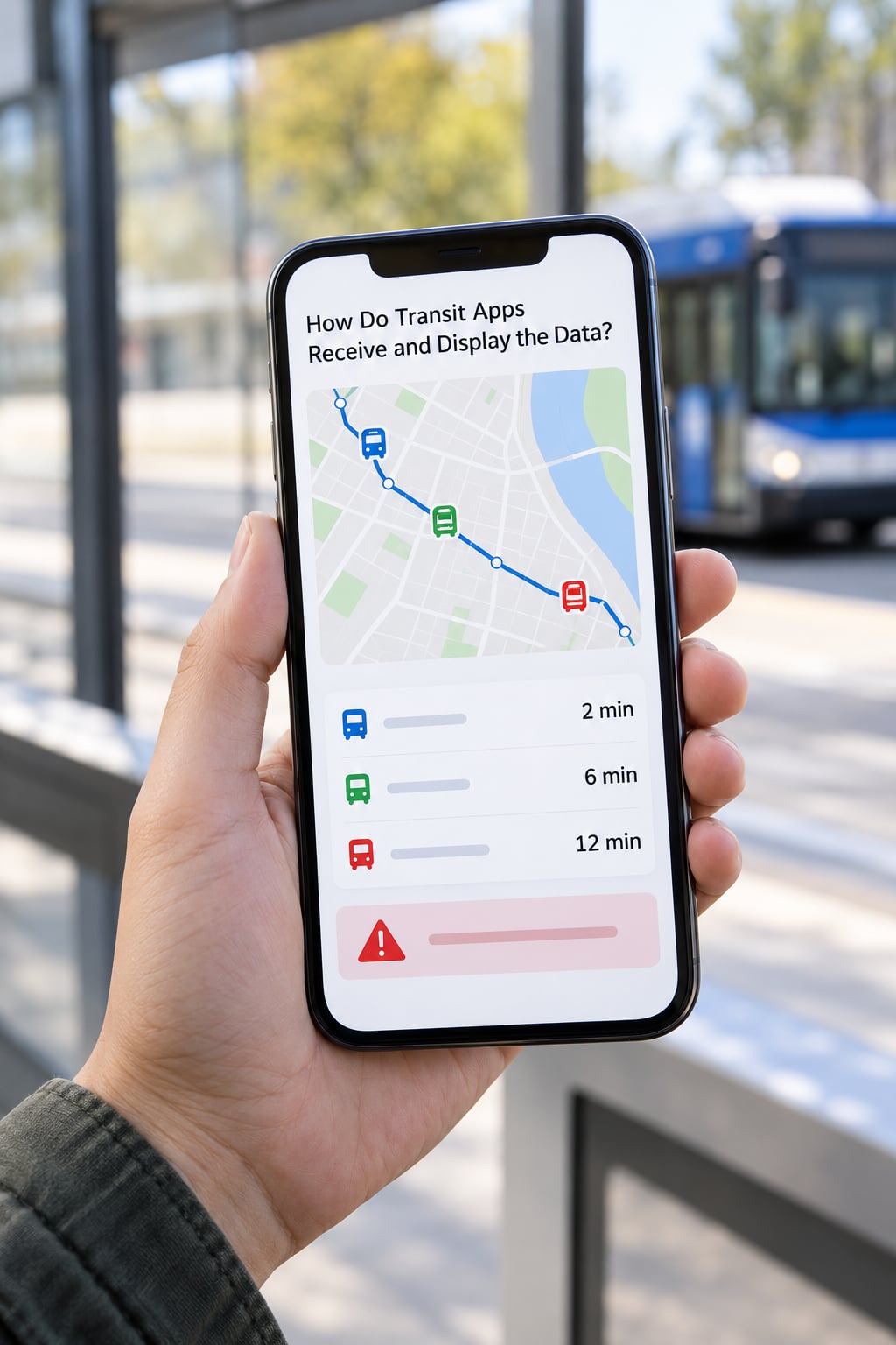 How Do Transit Apps Receive and Display the Data?