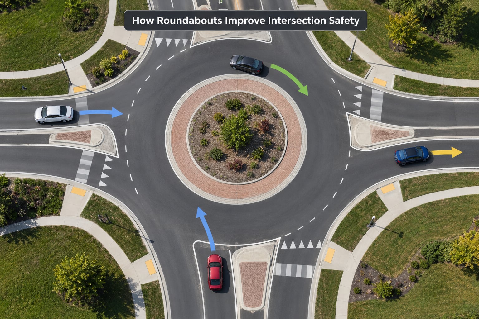 How Roundabouts Improve Intersection Safety