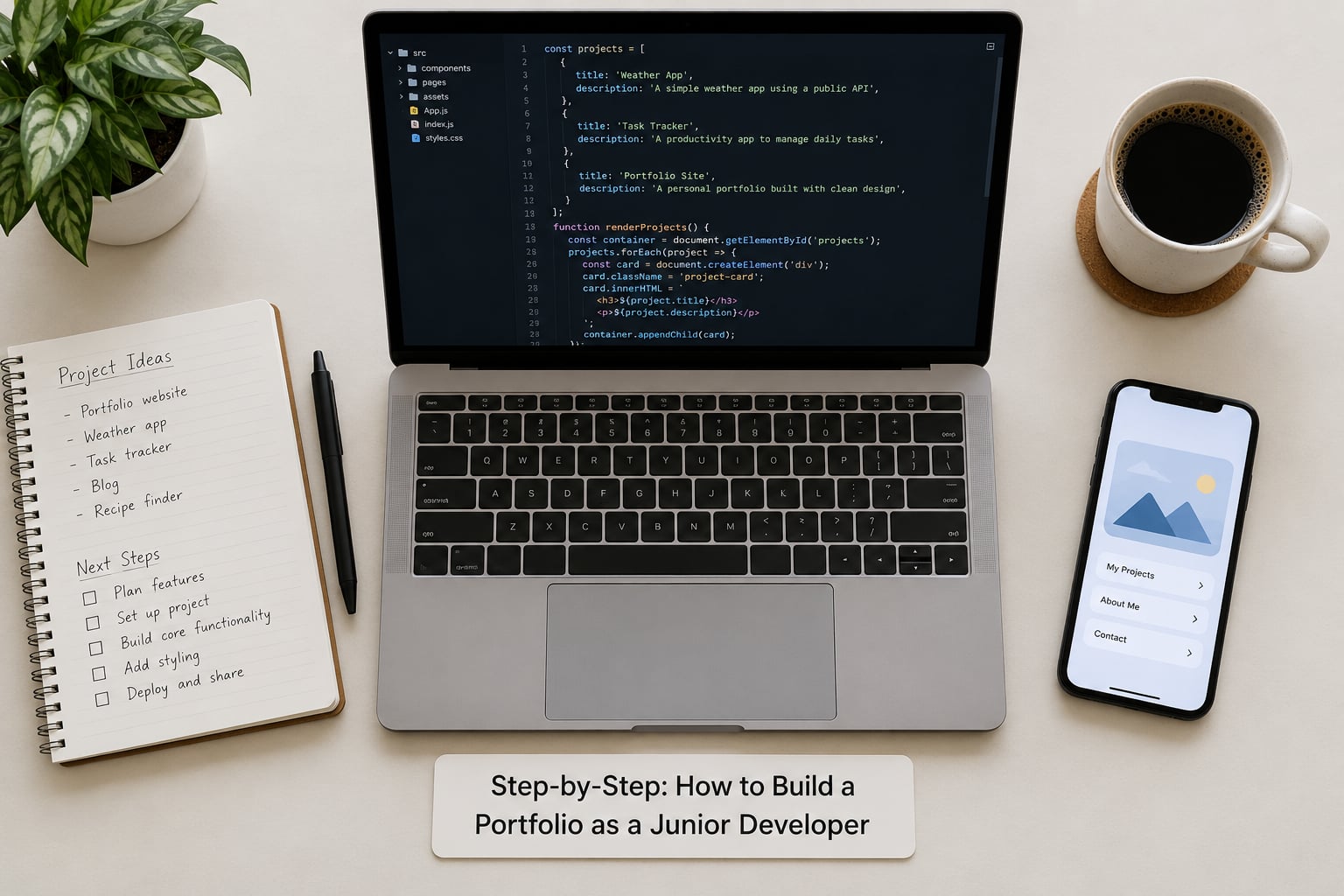 Step-by-Step: How to Build a Portfolio as a Junior Developer
