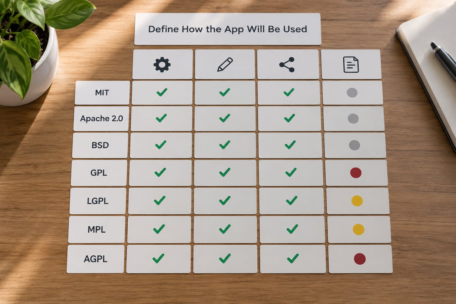Define How the App Will Be Used