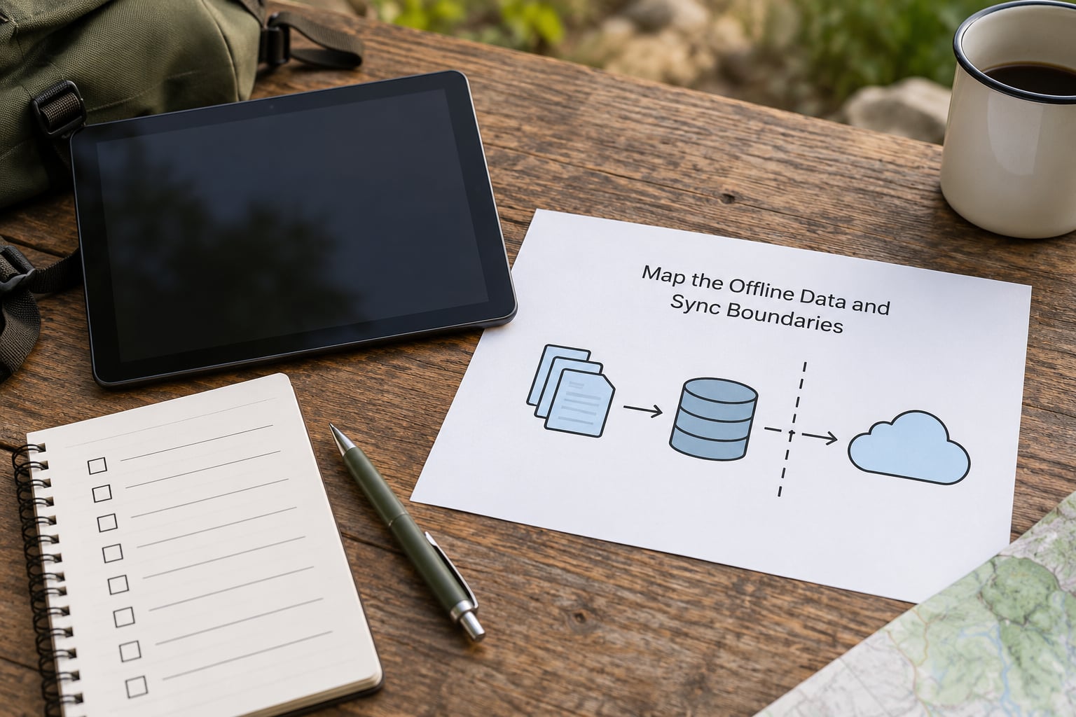 Map the Offline Data and Sync Boundaries
