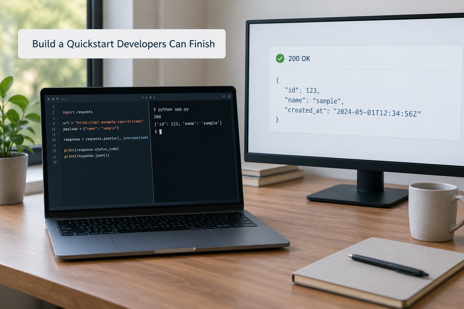 Build a Quickstart Developers Can Finish