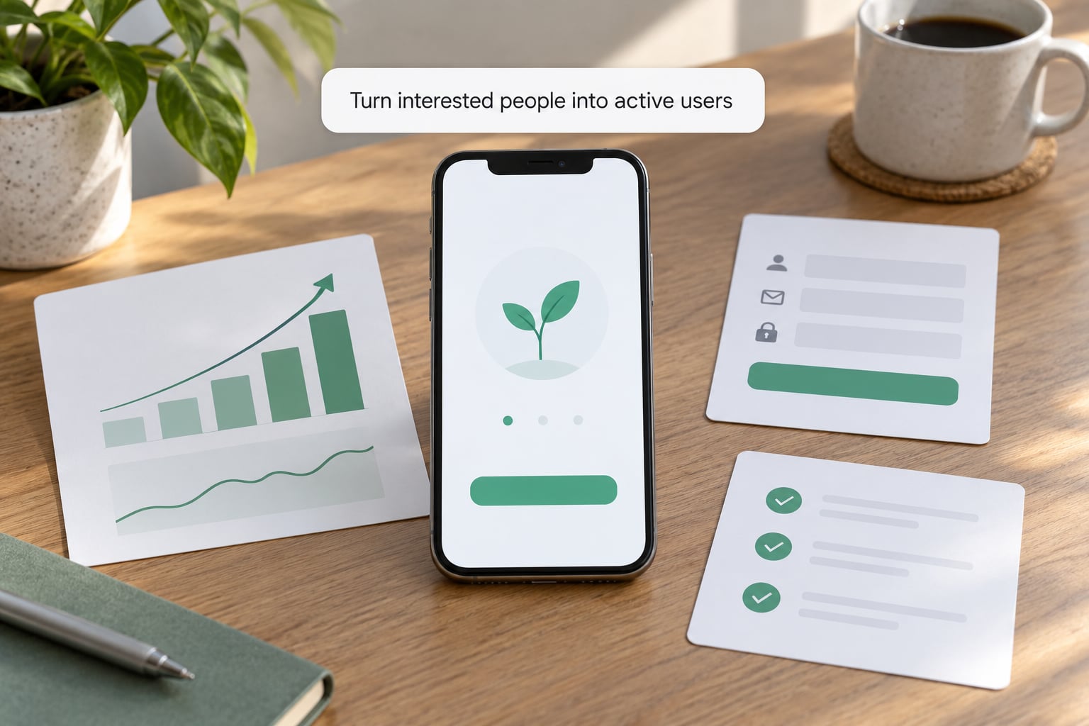Turn interested people into active users