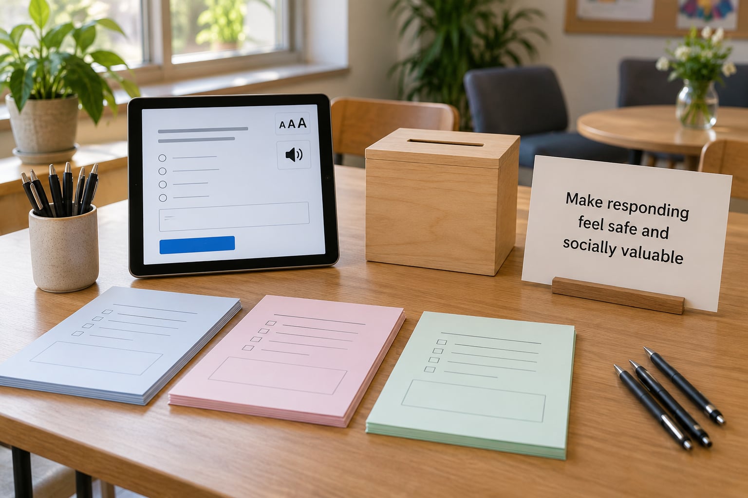 Make responding feel safe and socially valuable