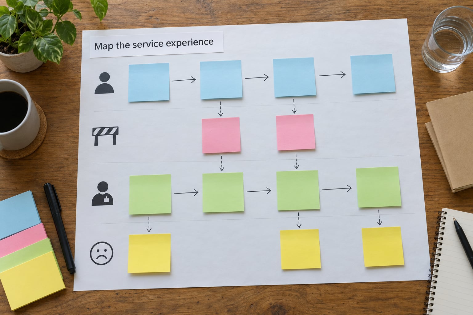 Map the service experience