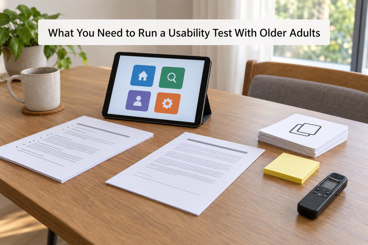 What You Need to Run a Usability Test With Older Adults