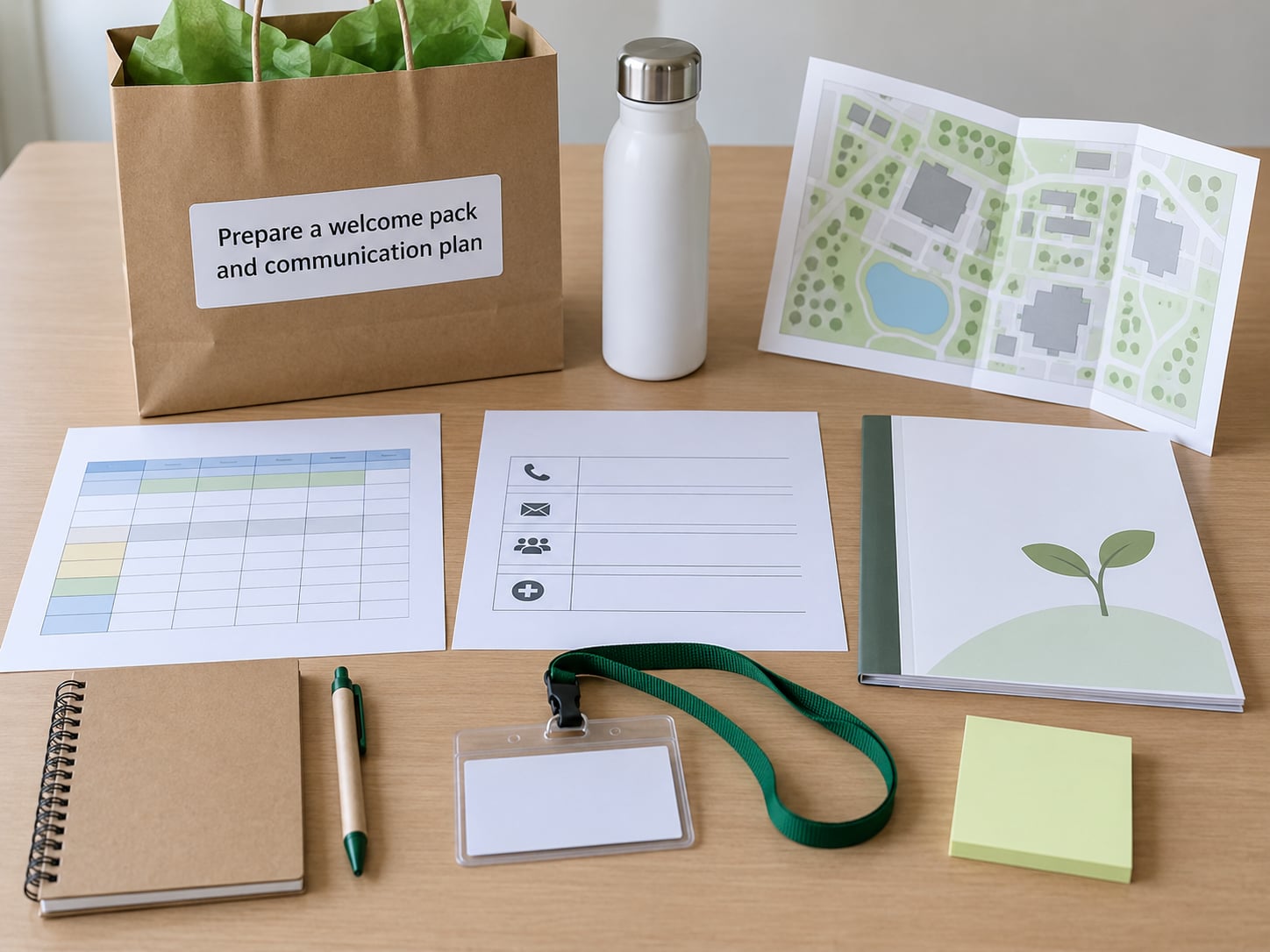 Prepare a welcome pack and communication plan