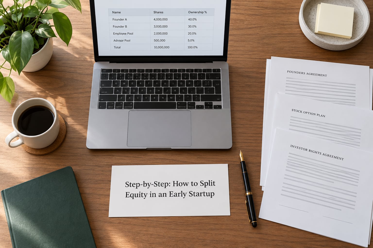 Step-by-Step: How to Split Equity in an Early Startup