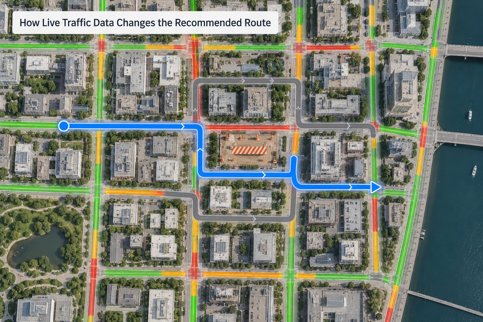 How Live Traffic Data Changes the Recommended Route