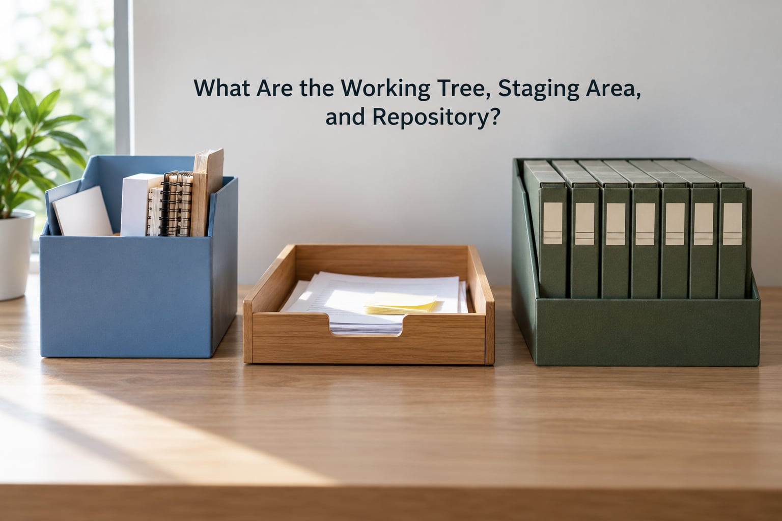 What Are the Working Tree, Staging Area, and Repository?