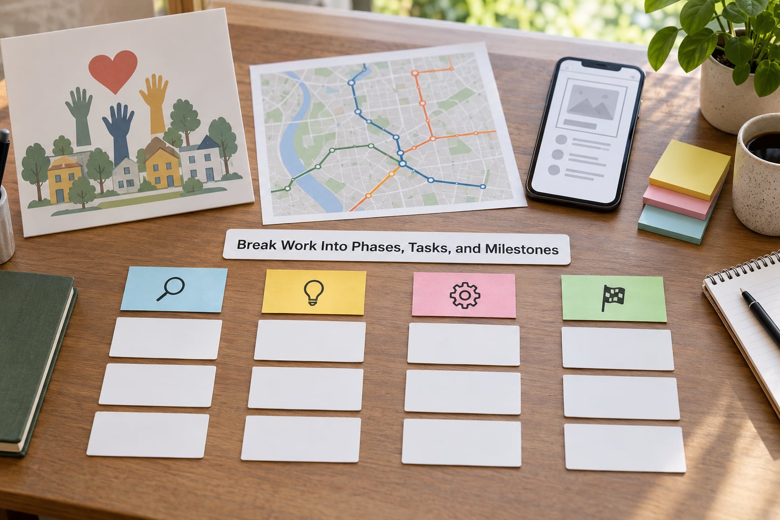 Break Work Into Phases, Tasks, and Milestones