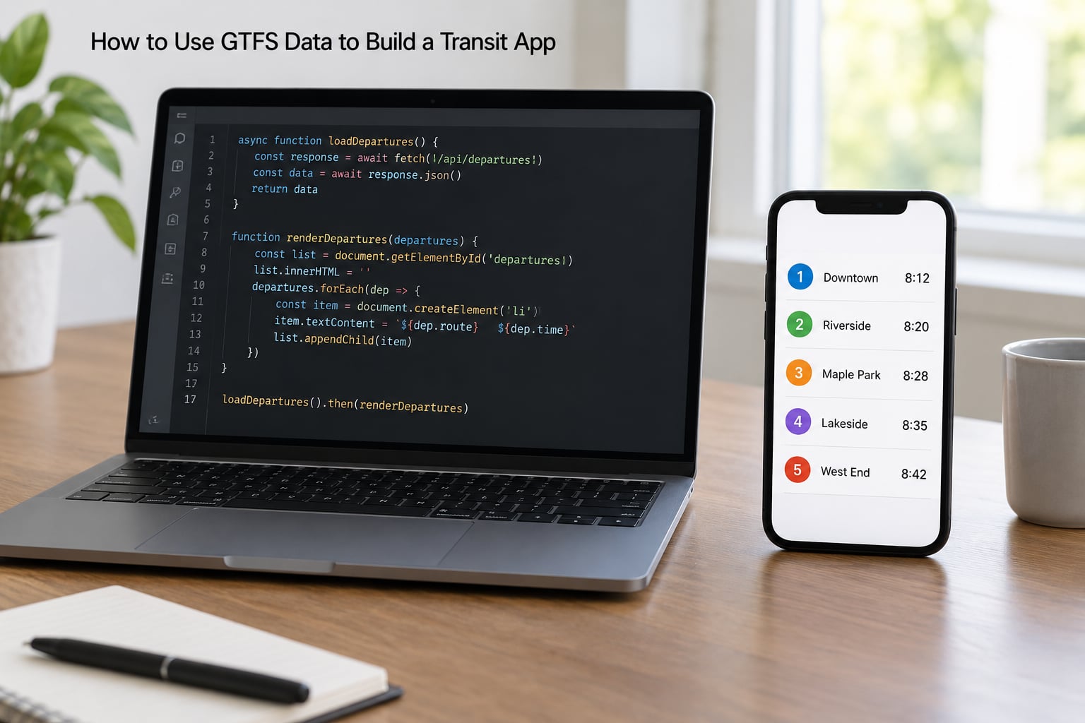 How to Use GTFS Data to Build a Transit App