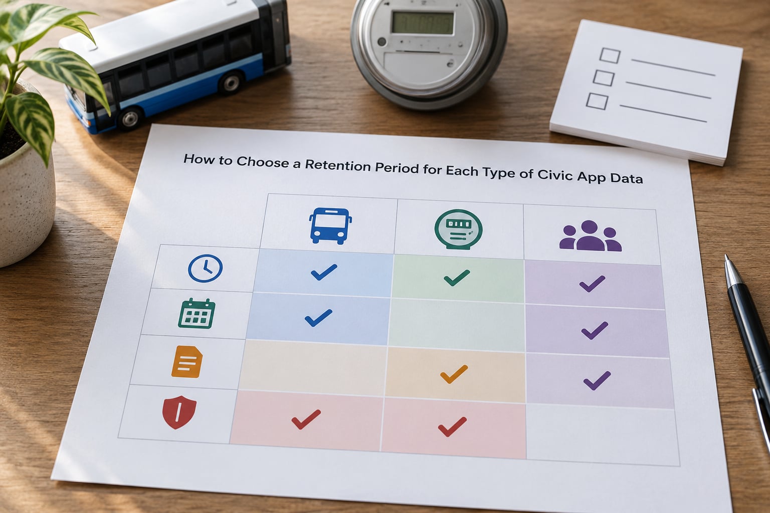 How to Choose a Retention Period for Each Type of Civic App Data